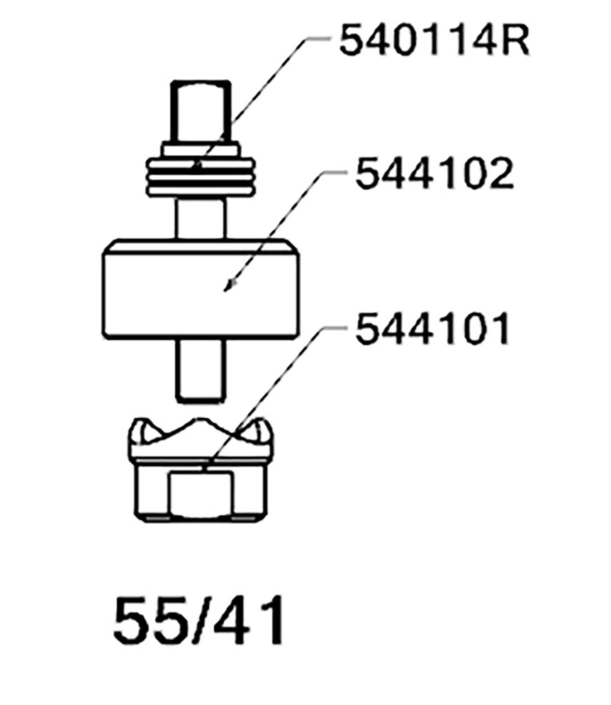 PERFORADOR REDONDO PARA CHAPA  CON RODAMIENTO FORZA SERIE 55